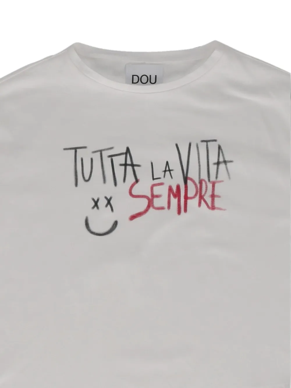 Douuod Kids T-shirt met tekst Wit