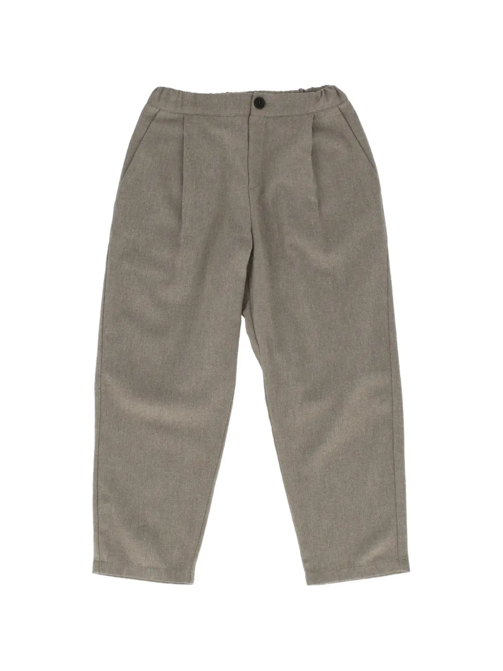 Douuod Kids pleated cotton trousers - Grau