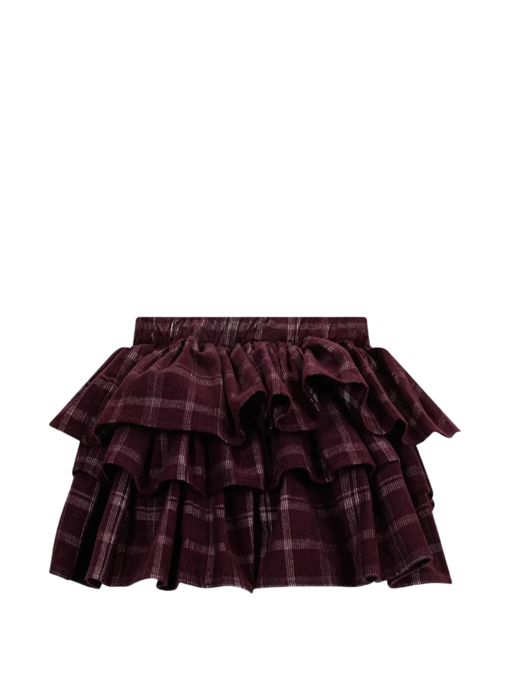 Douuod Kids Geruite plooirok Rood