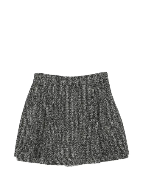 Dolce & Gabbana Kids birdseye wool blend skirt