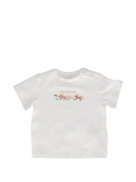 Stella McCartney Kids horse-embroidered T-shirt