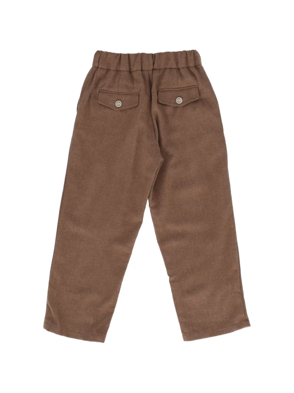 Eleventy Kids Plooibroek met klepzak Bruin
