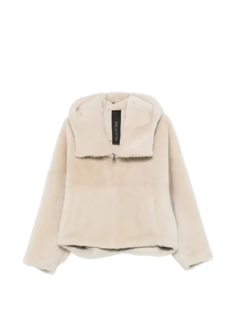 Blancha hooded shearling jacket