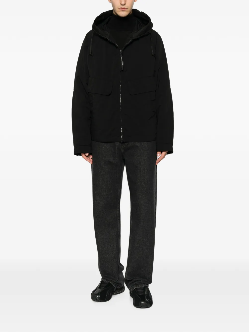 C.P. Company Jack met capuchon Zwart