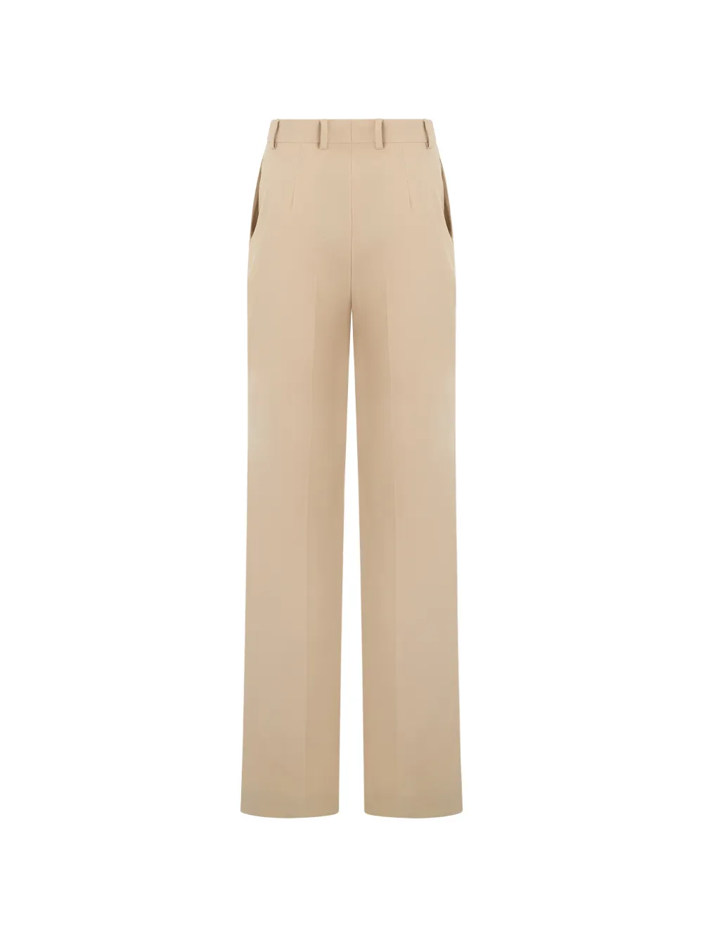 Alberta Ferretti High waist plooibroek Beige