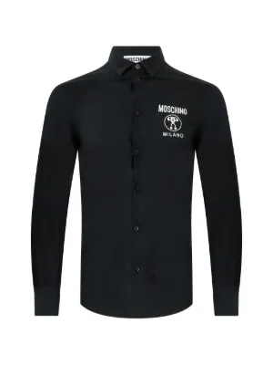 Moschino モスキーノ ロングスリーブ シャツ | ブラック | FARFETCH JP