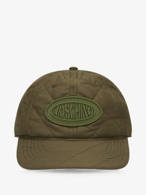 Moschino casquette matelassée à patch logo