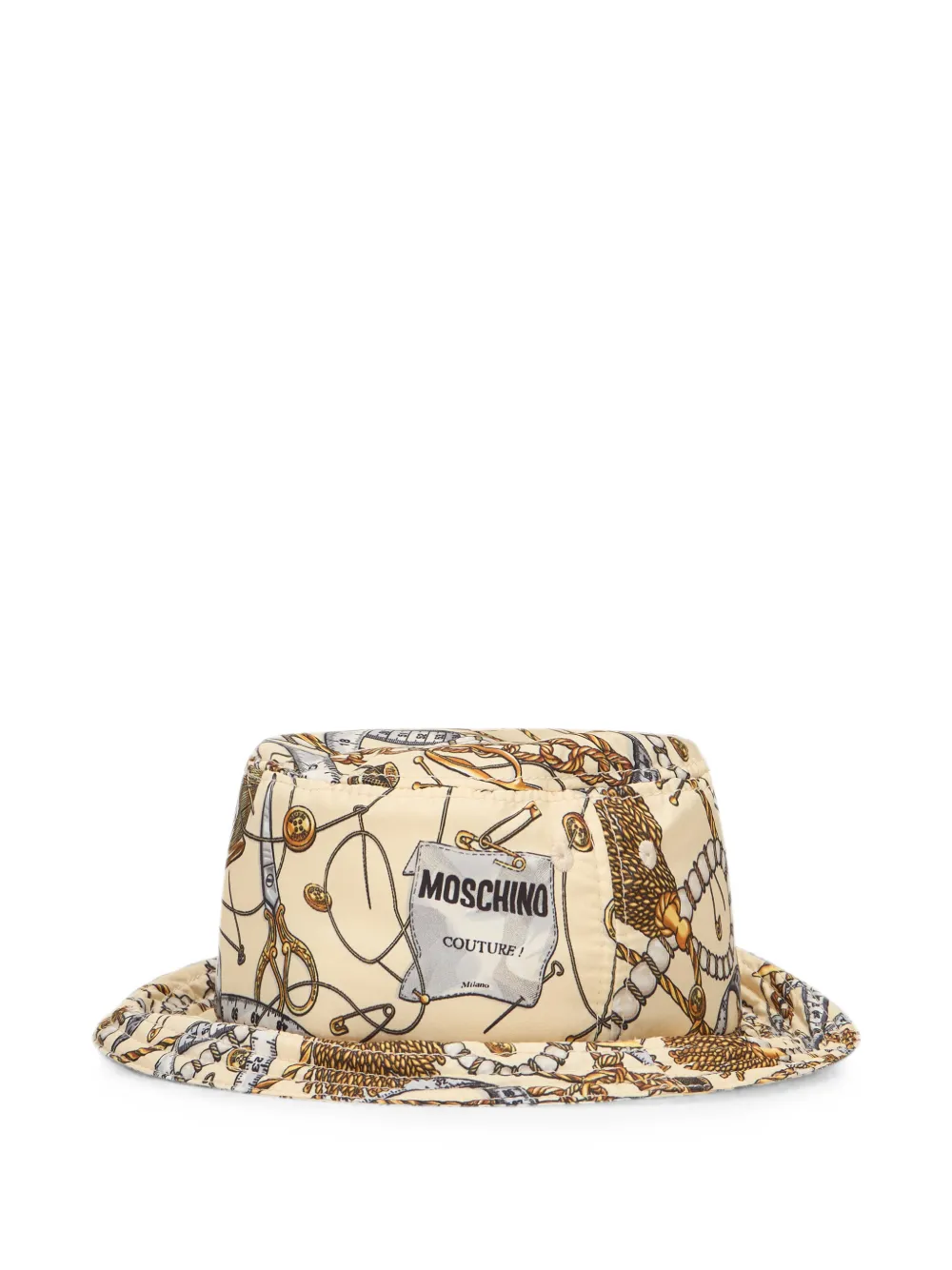 Moschino Vissershoed met print Beige