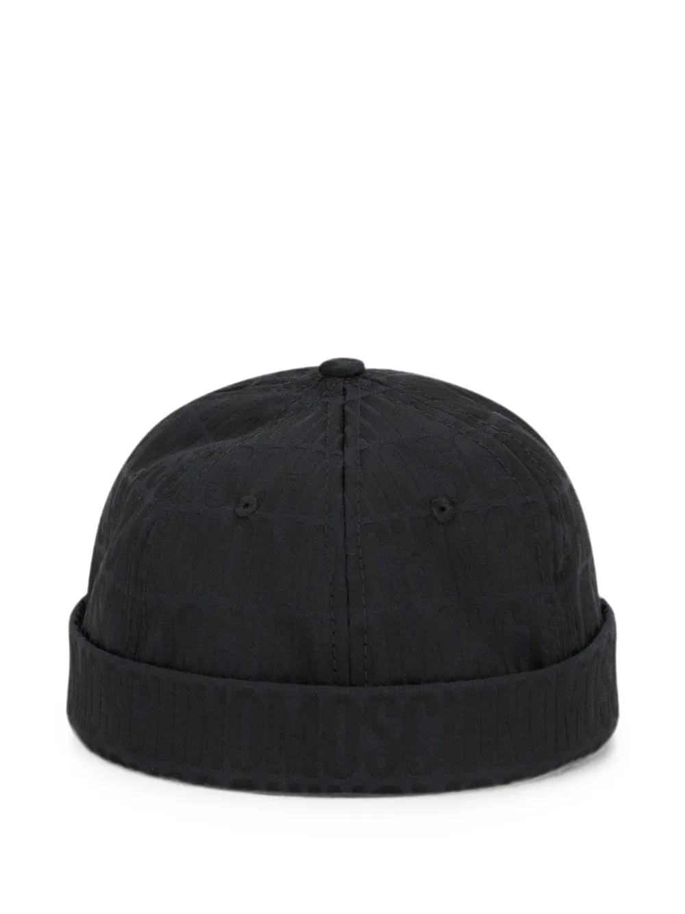 Moschino logo-jacquard beanie hat - Nero