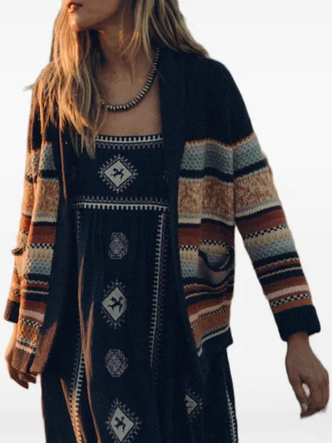 The Great. Mountain Lodge striped cardigan
