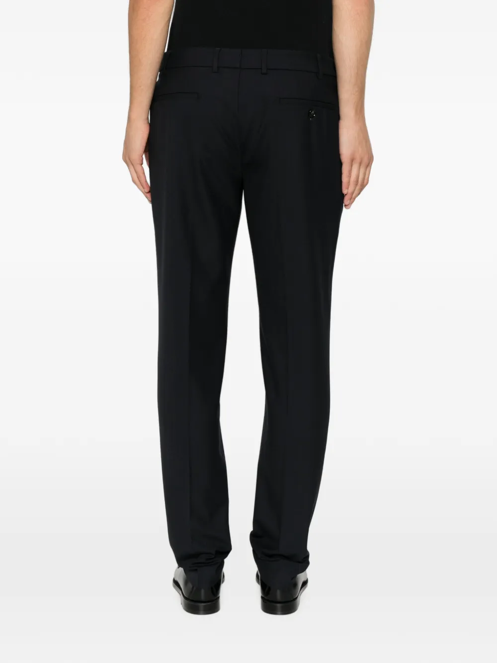 Berwich Straight plooibroek Blauw