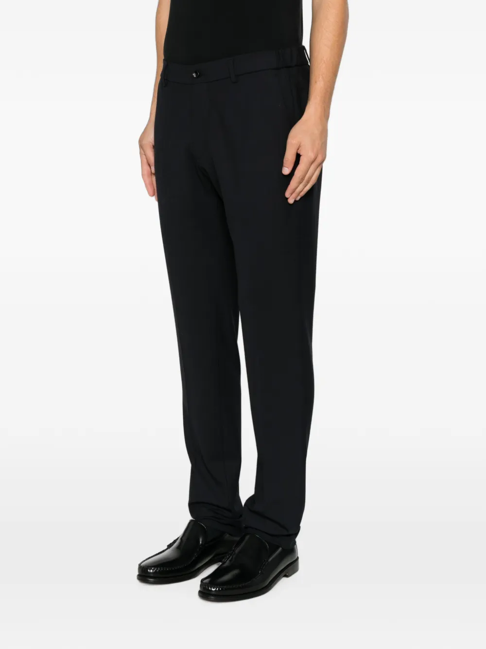 Berwich Straight plooibroek Blauw