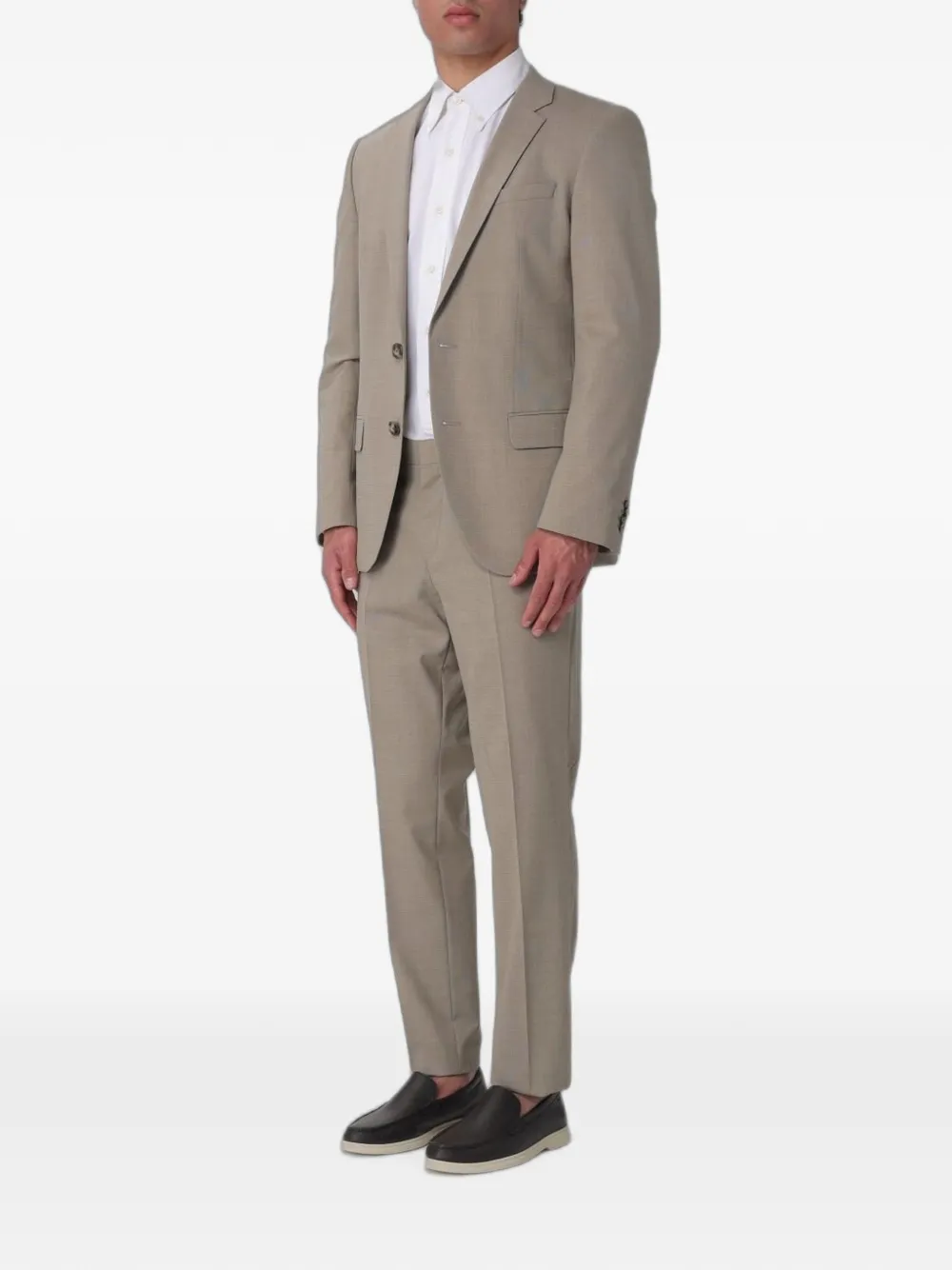 HUGO Pak met enkele rij knopen Beige