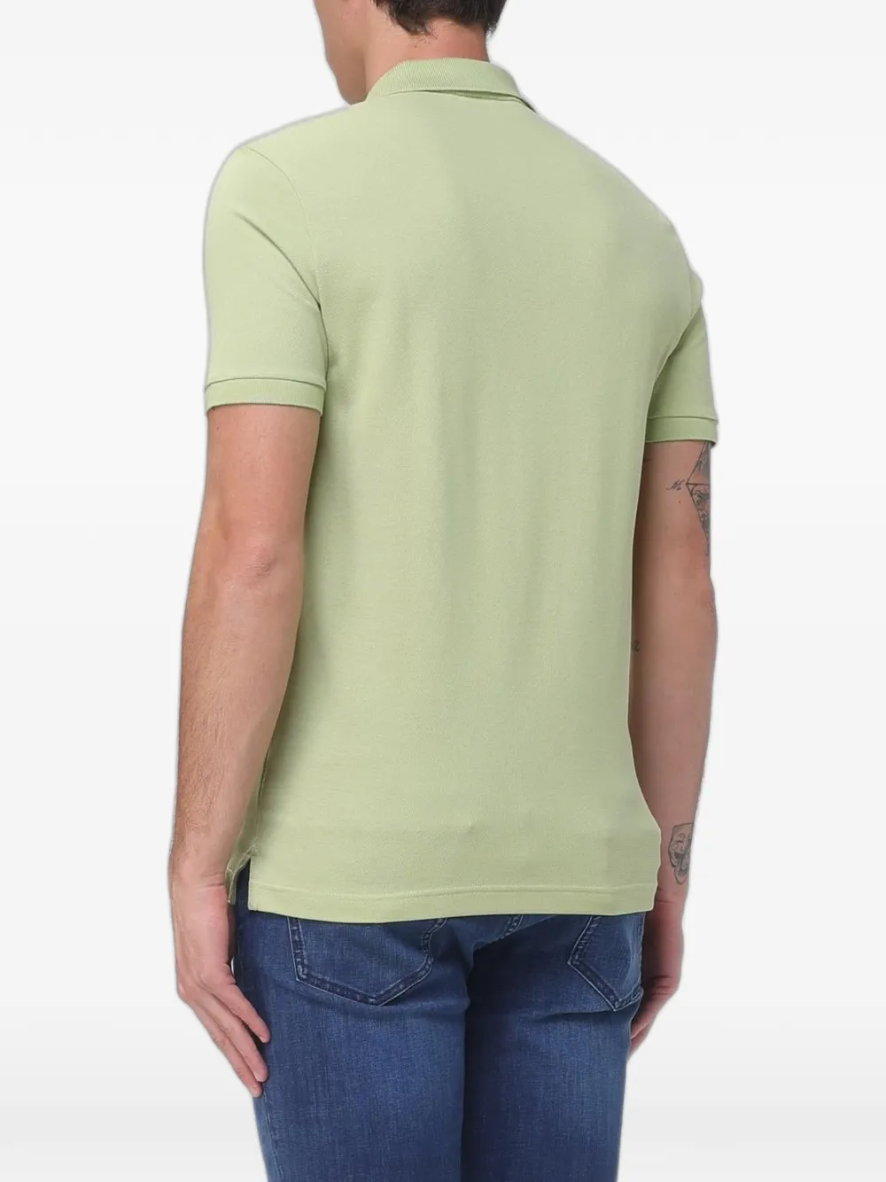 Lacoste Piqué slim-fit poloshirt Groen