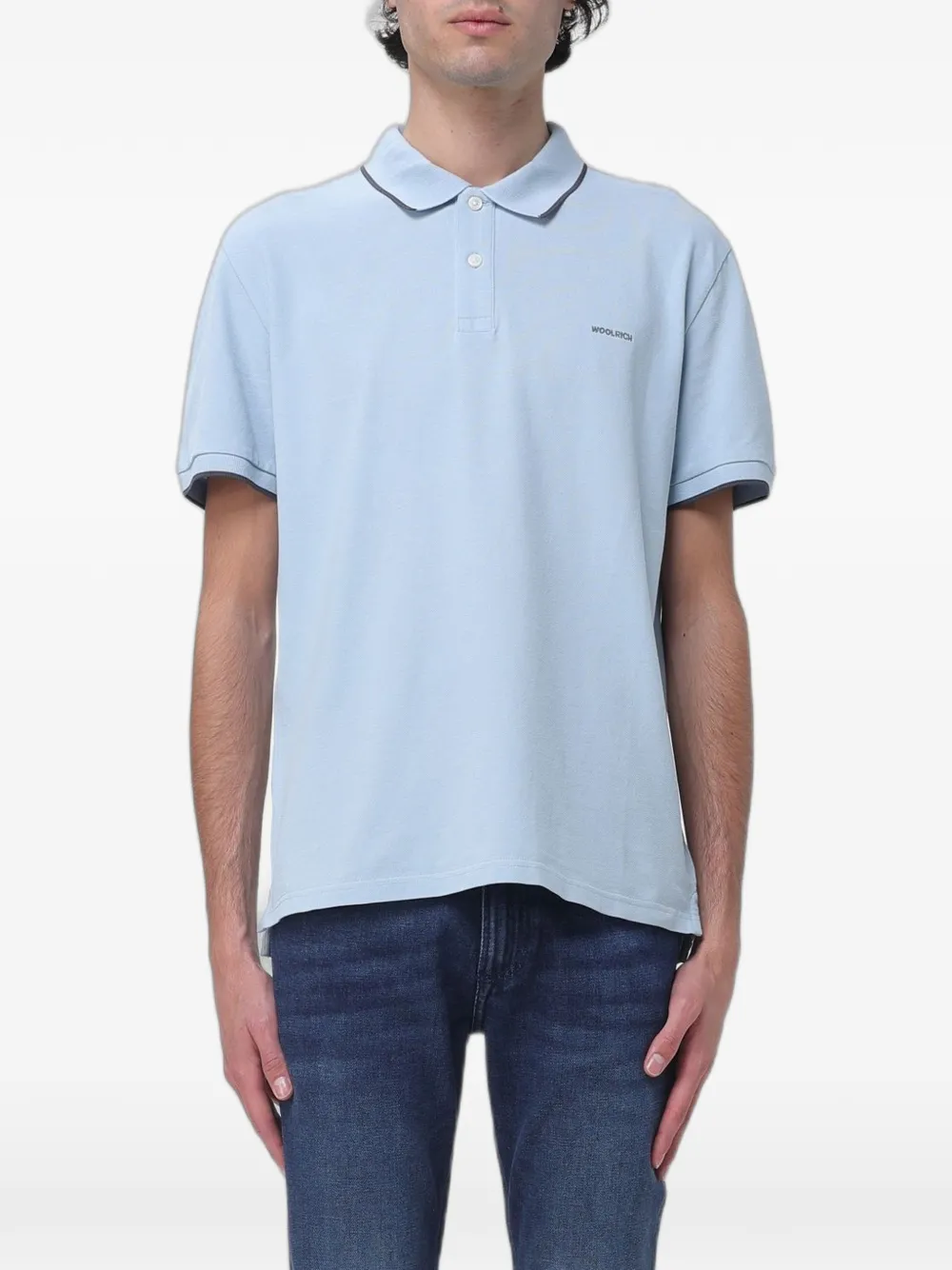 Woolrich Monterey piqué-cotton polo shirt - Blu