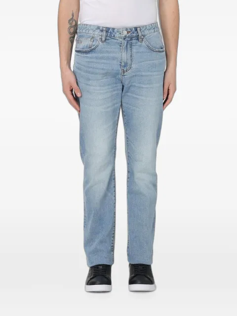 Armani Exchange faded-effect jeans