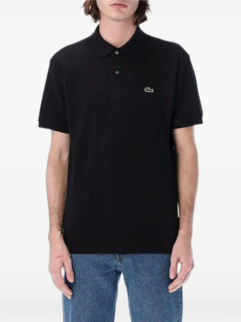Lacoste logo-patch piqué polo shirt