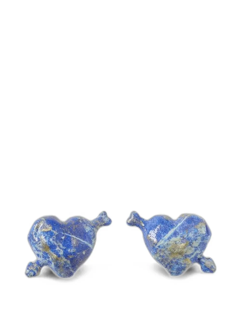 Sunnei heart-shaped earrings - Argento
