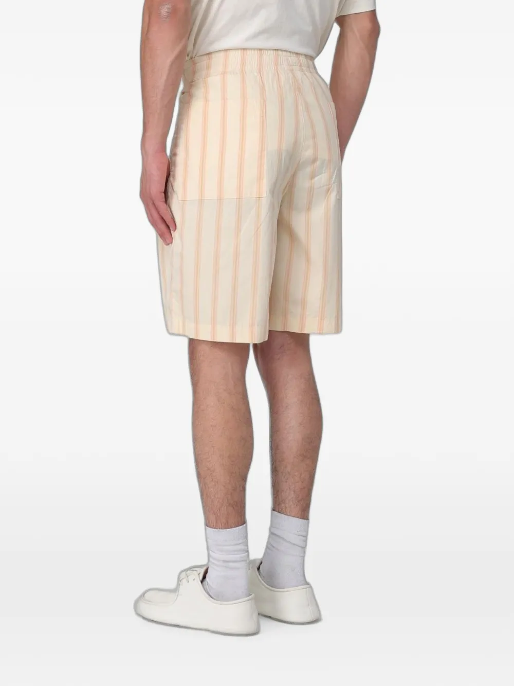 Lacoste Gestreepte shorts Beige