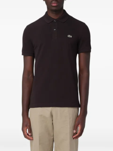 Lacoste logo-patch piqué polo shirt