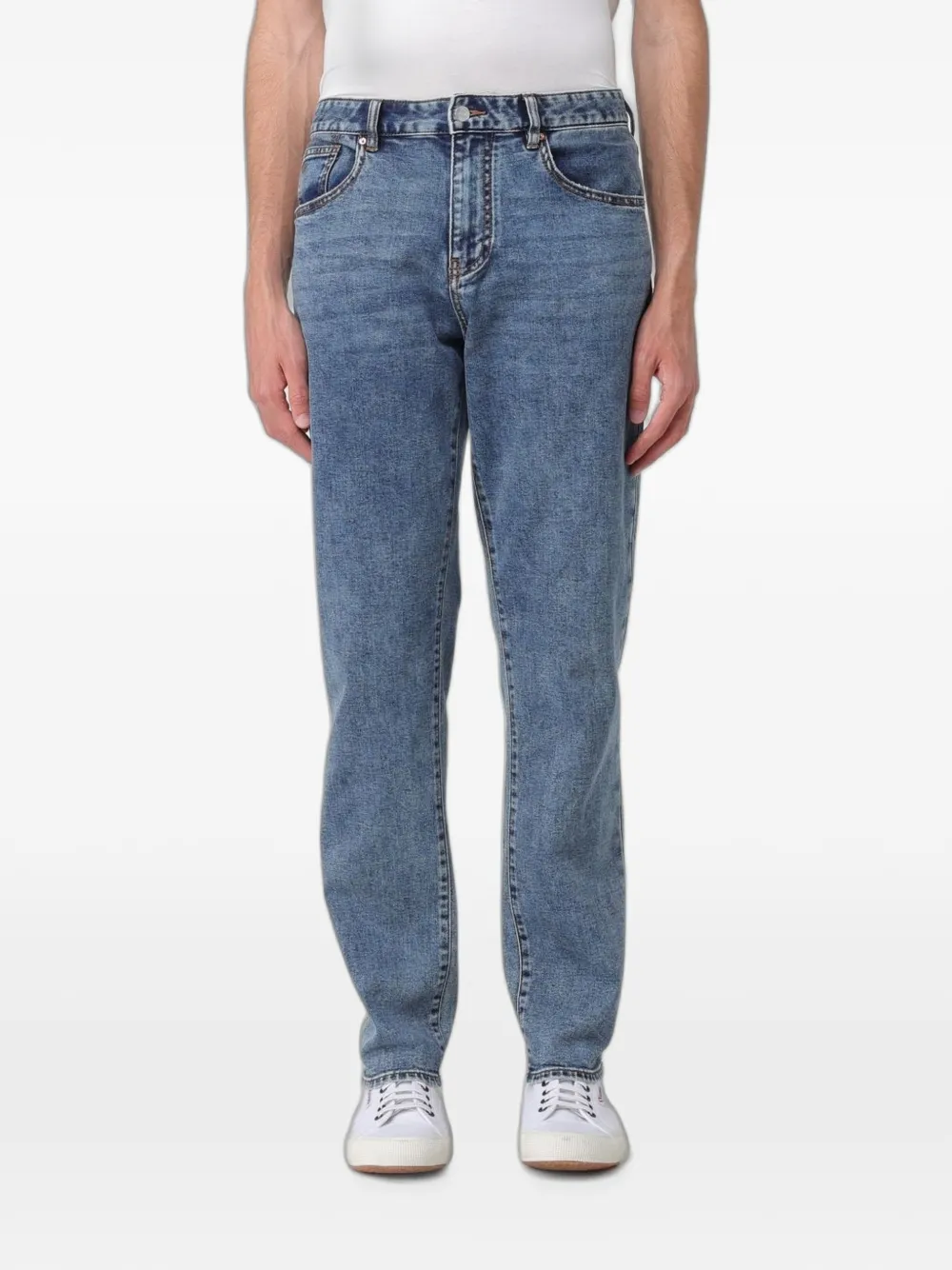 Armani Exchange belt-loop jeans - Blu