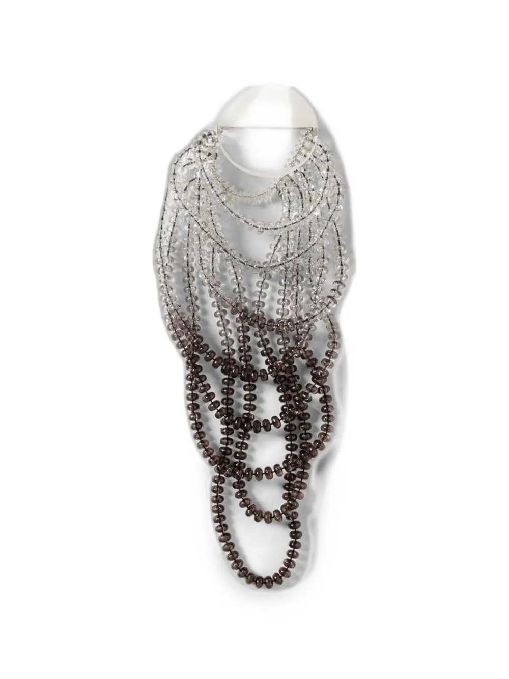 Emporio Armani beaded multi-strand necklace - Grigio