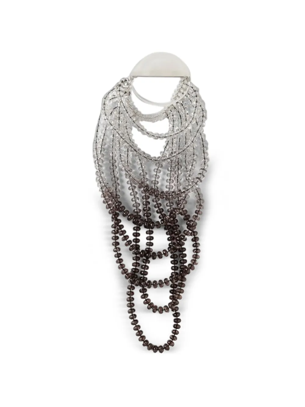Emporio Armani beaded multi-strand necklace - Grigio