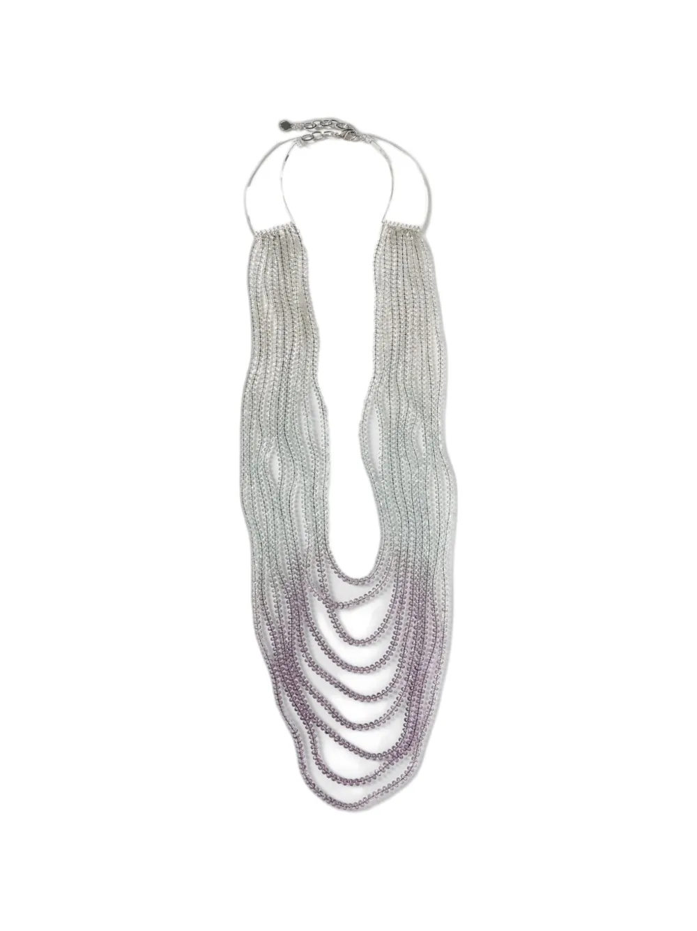 Emporio Armani multi-strand beaded necklace - Argento