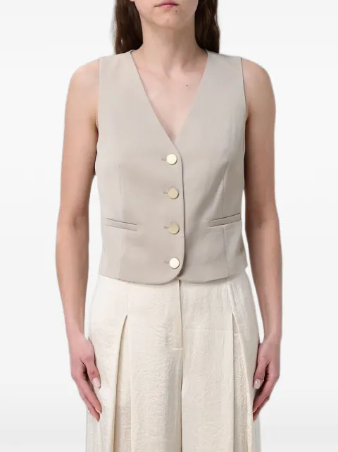 Armani Exchange chain-detail single-breasted waistcoat