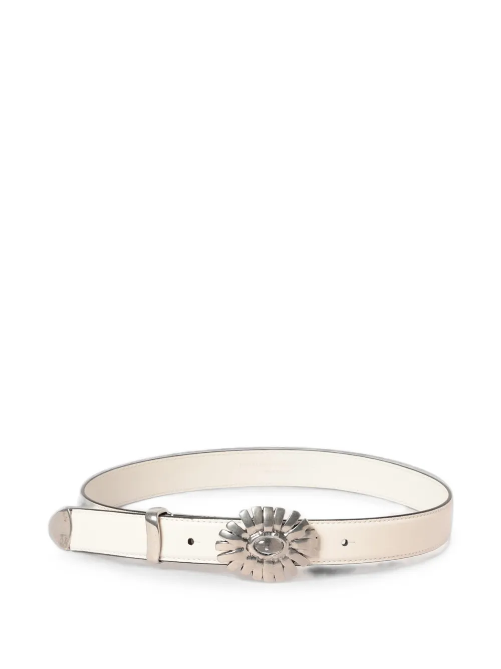 Ermanno Scervino floral-buckle leather belt - Toni neutri
