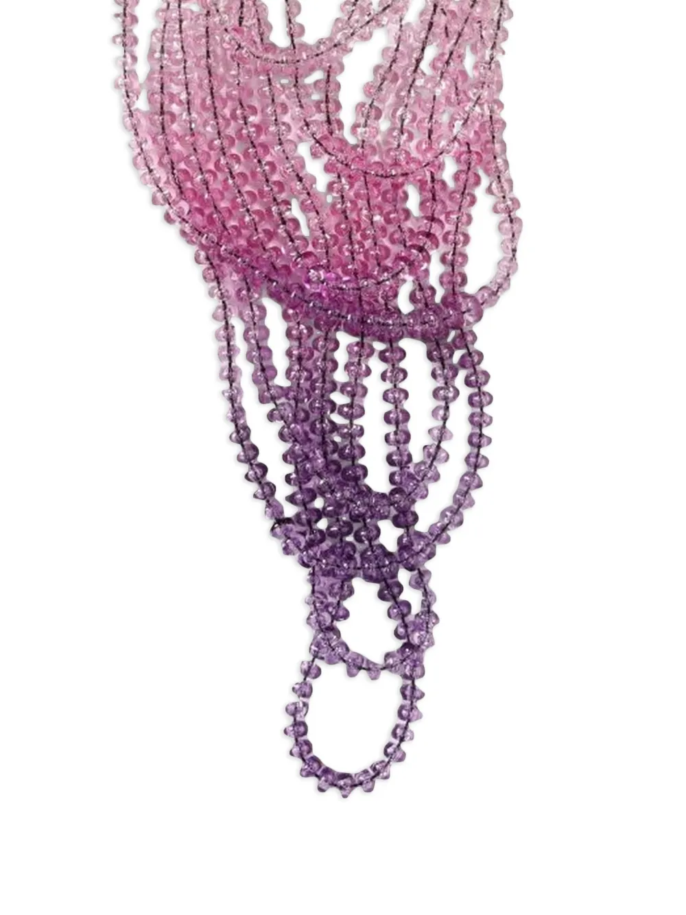 Emporio Armani beaded multi-strand necklace - Rosa