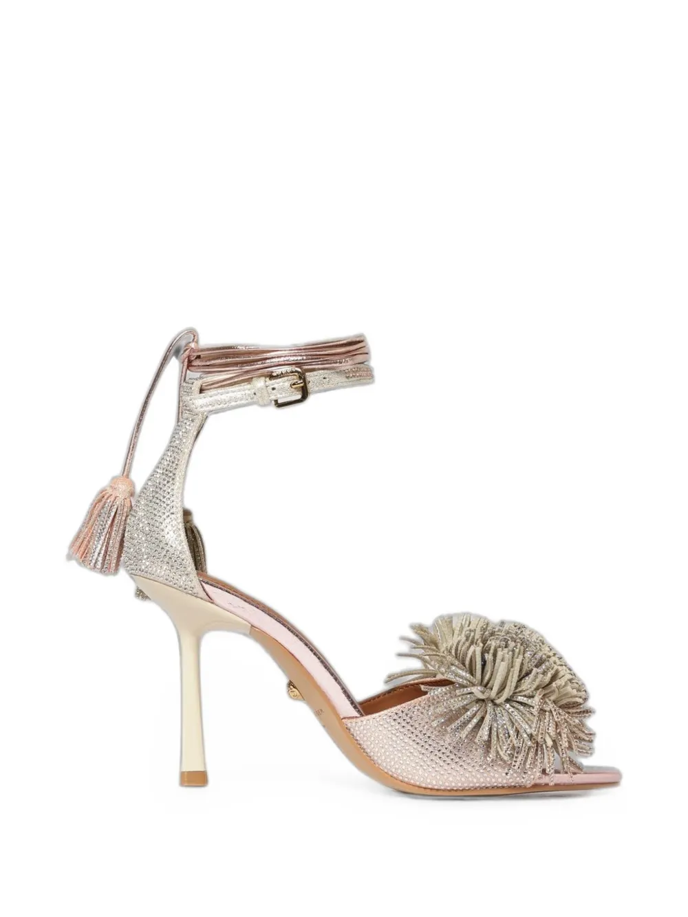 Kurt Geiger London embellished pom-pom sandals - Oro
