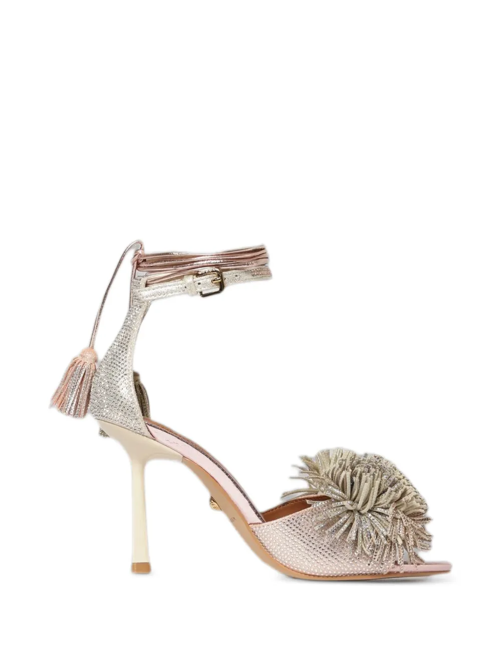 Kurt Geiger London Verfraaide sandalen met pompon Goud