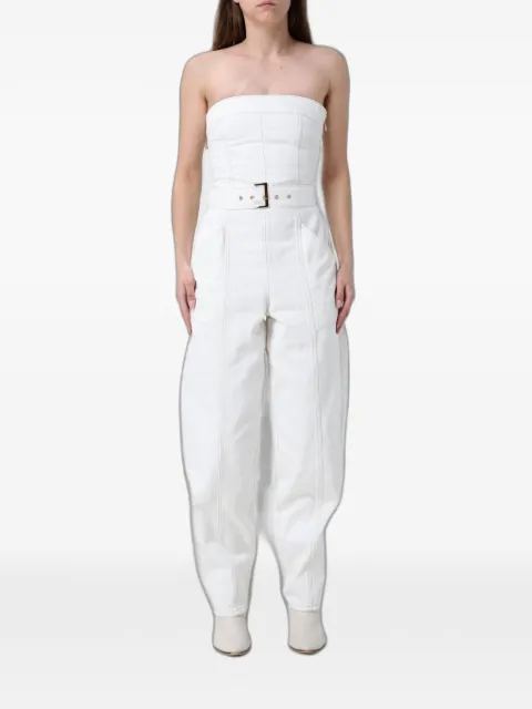 Armani Exchange belted-waist strapless jumpsuit