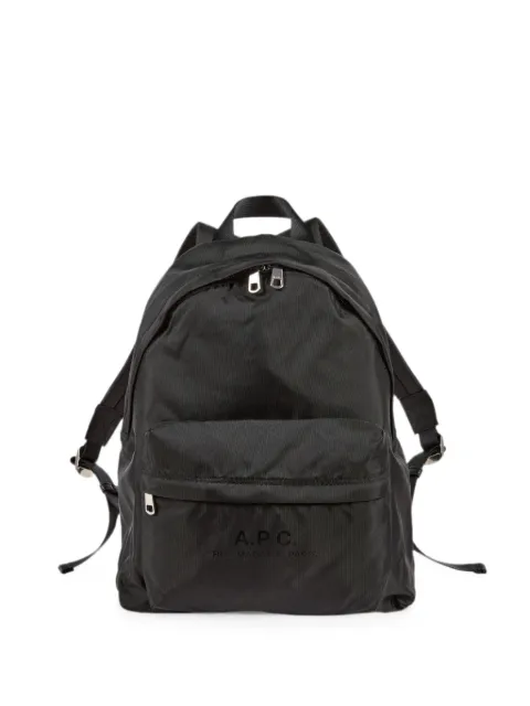 A.P.C. logo-print zip-around backpack