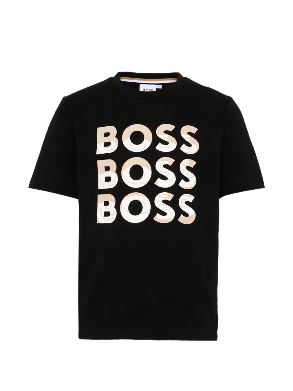 BOSS Kidswear logo-print T-shirt - Nero