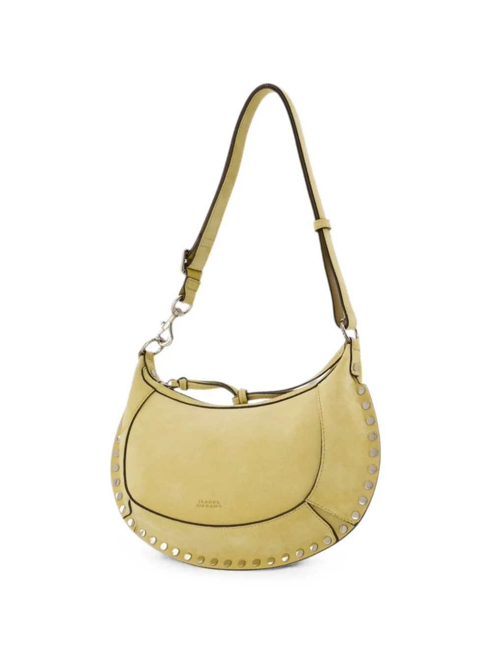 ISABEL MARANT Oskan Moon schoudertas met studs Geel