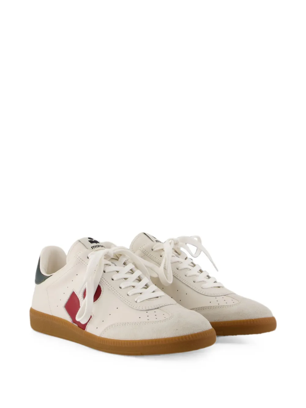 ISABEL MARANT Bryce suede-panelled sneakers Beige