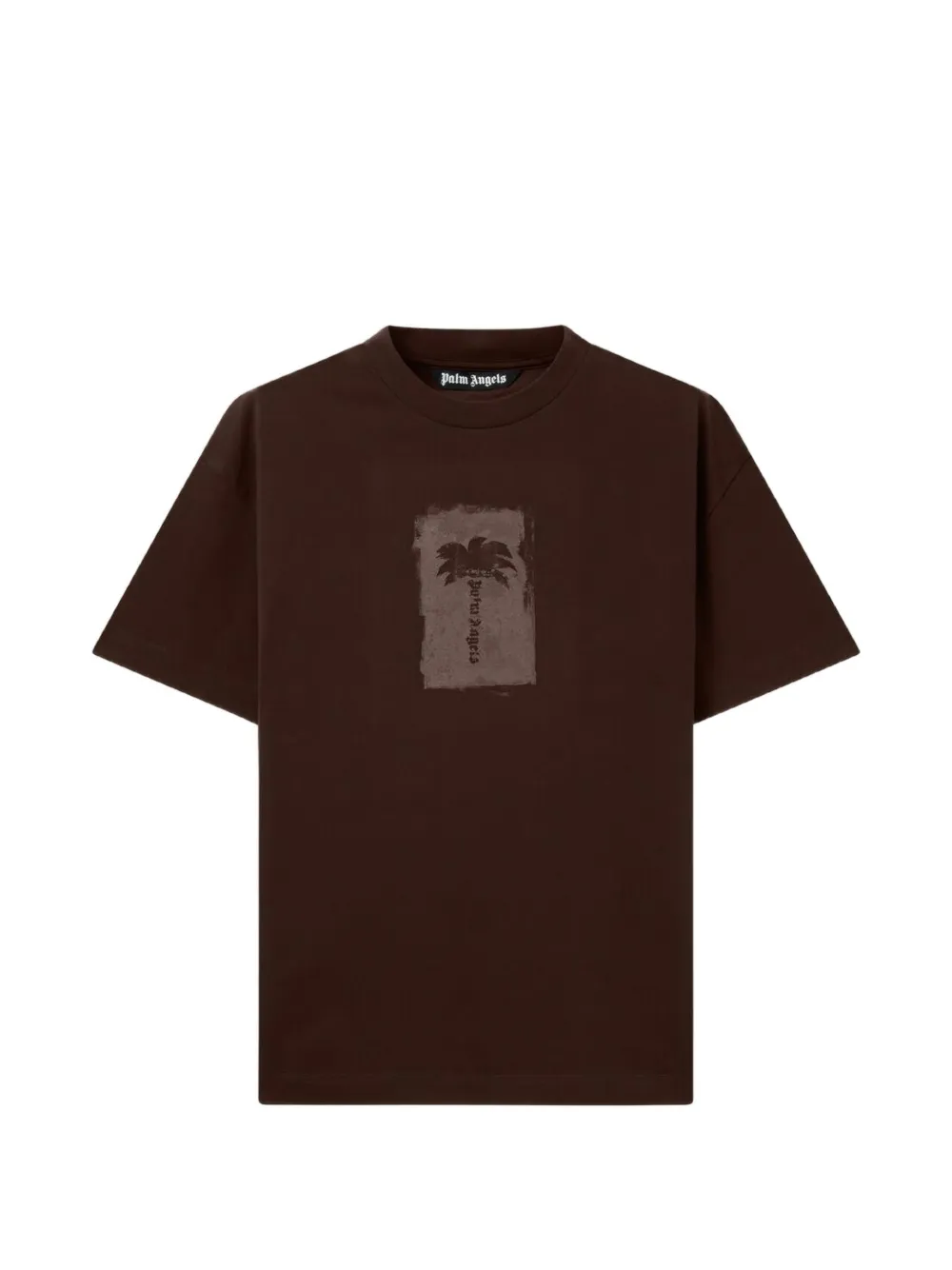 Palm Angels T-shirt Palm Tree Box - Marrone