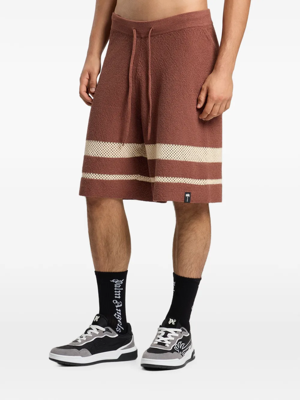 Palm Angels Palm Type ruimgebreide shorts Bruin