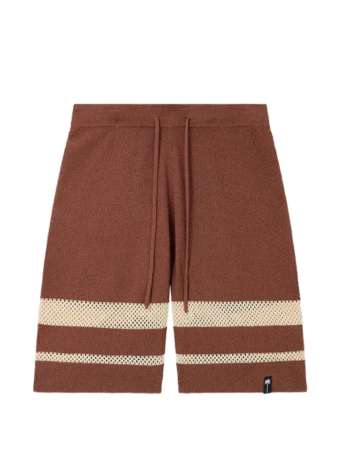 Palm Angels Palm Type loose-knit shorts