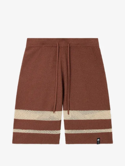 Palm Angels Palm Type loose-knit shorts