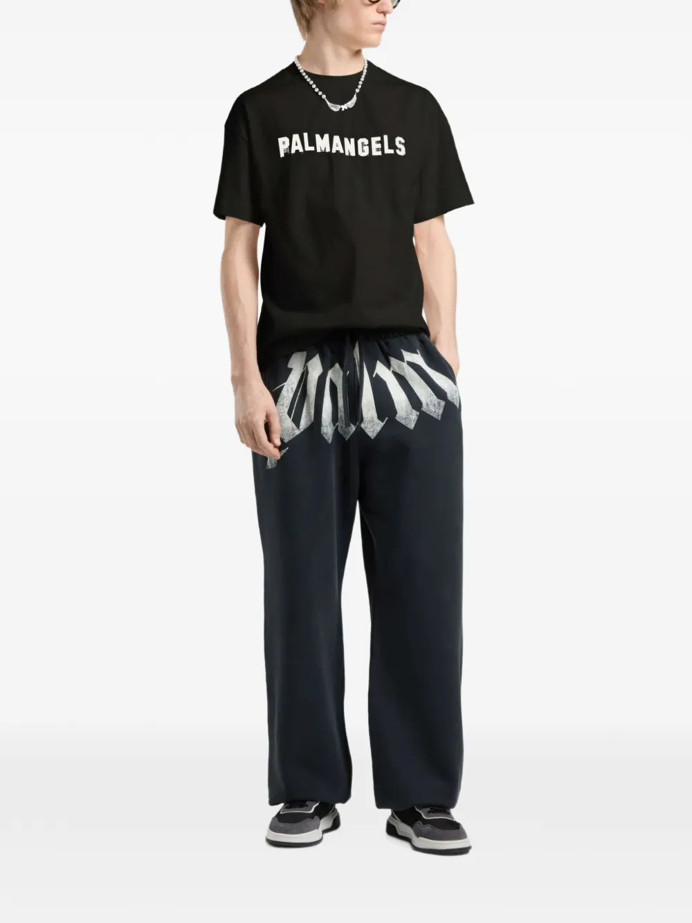 Palm Angels Palm Hills regular-fit T-shirt Zwart