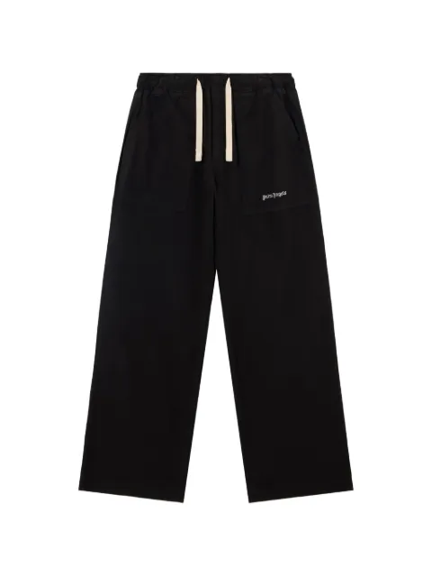 Palm Angels logo-embroidered drawstring track pants 