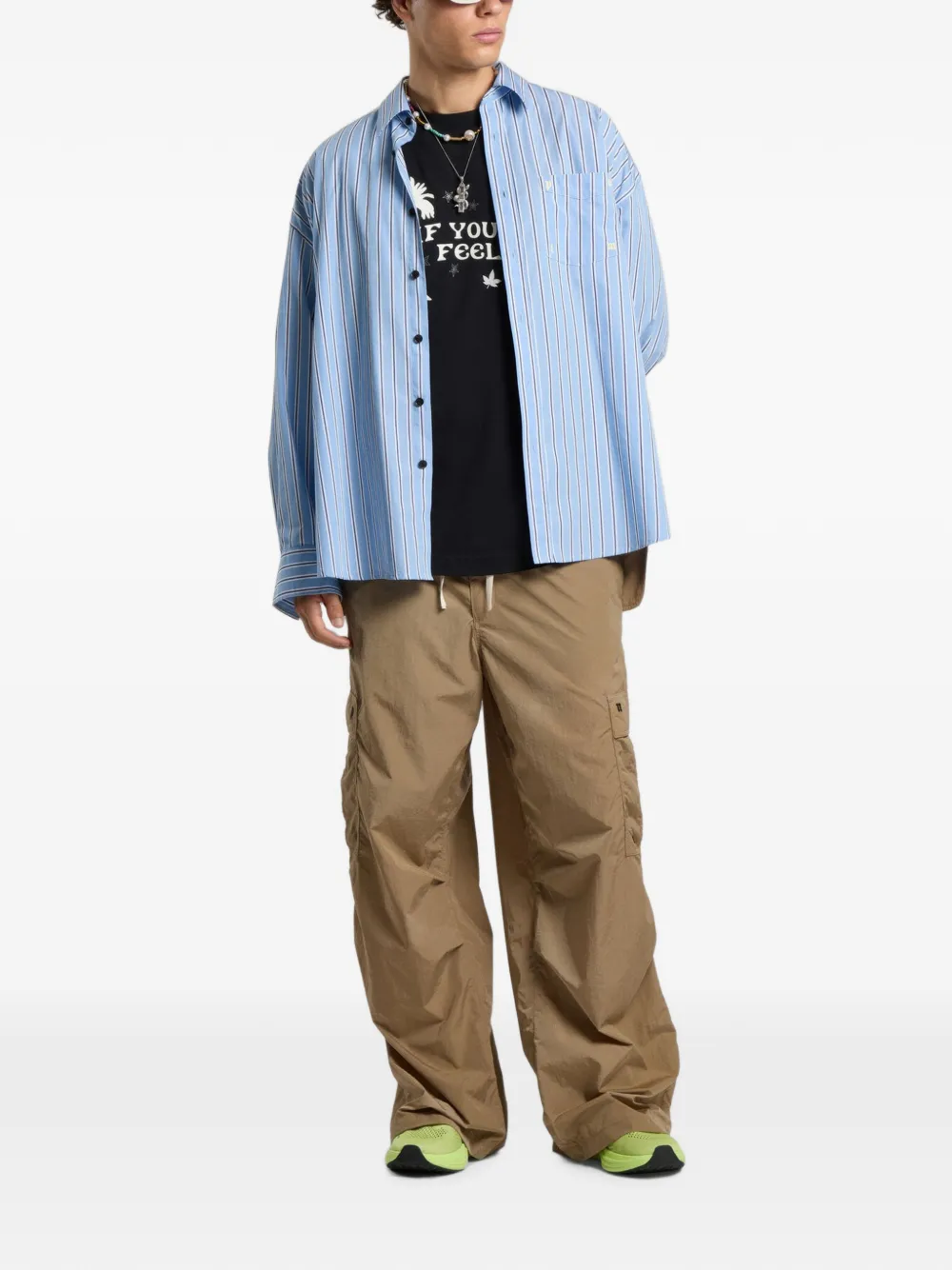 Palm Angels Palm Type cargo broek Bruin