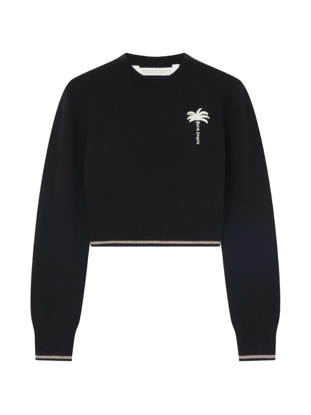 Palm Angels pull brodé Palm Tree - Noir
