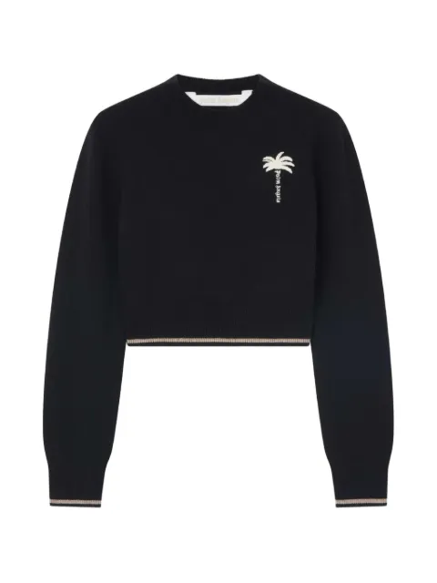 Palm Angels Palm Tree embroidered sweater