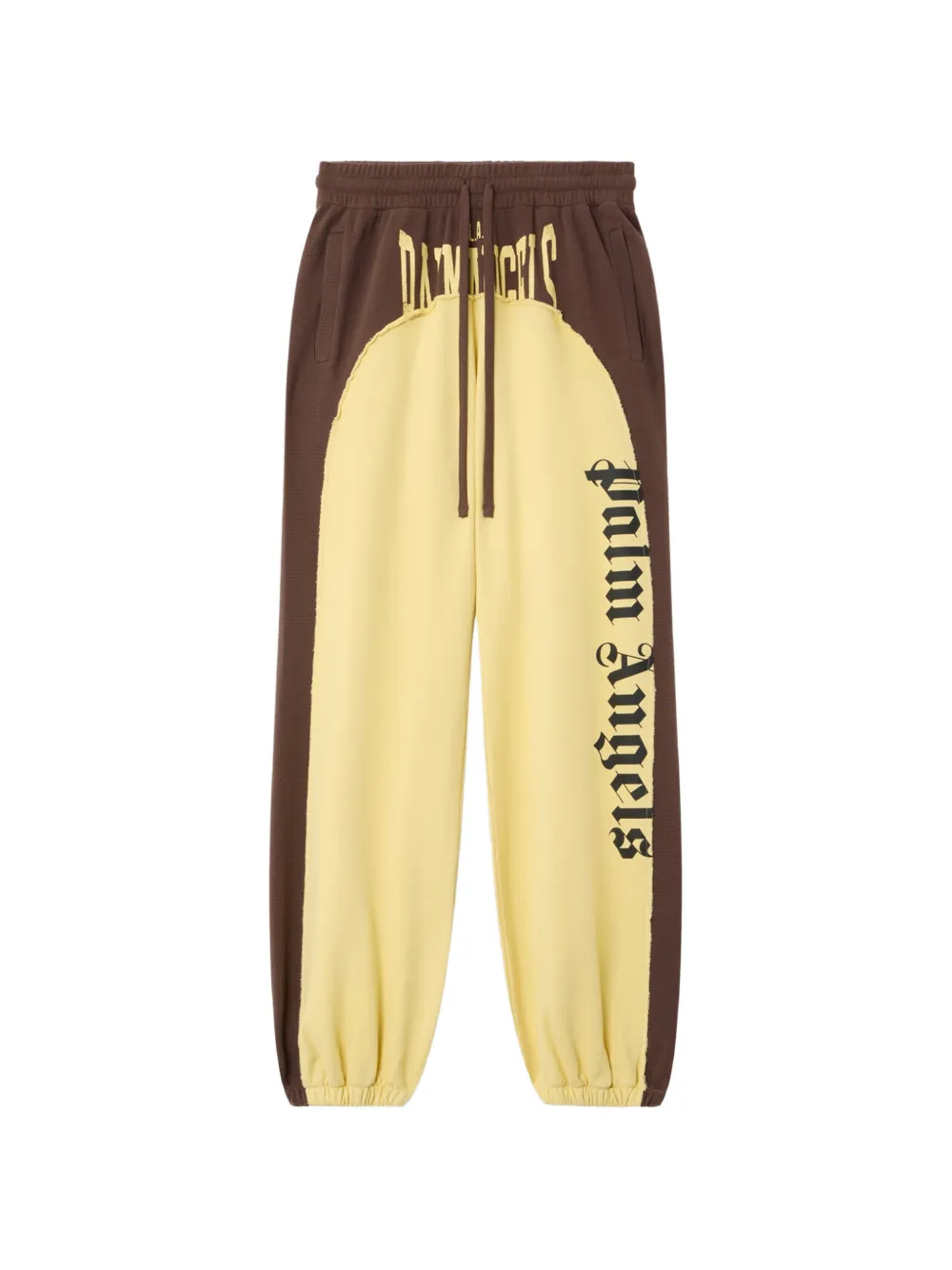 Palm Angels logo loose sweatpants - Giallo