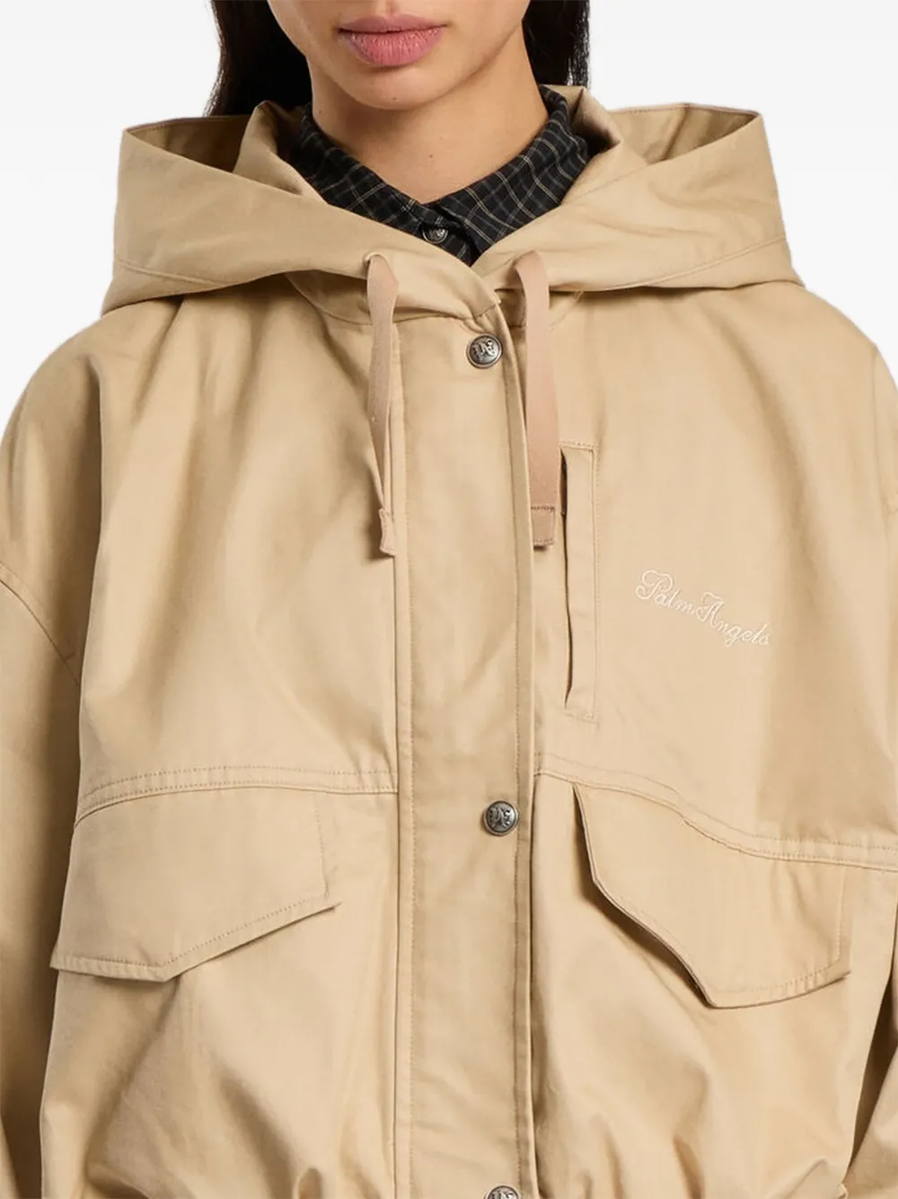 Palm Angels Palm Sway windjack Beige