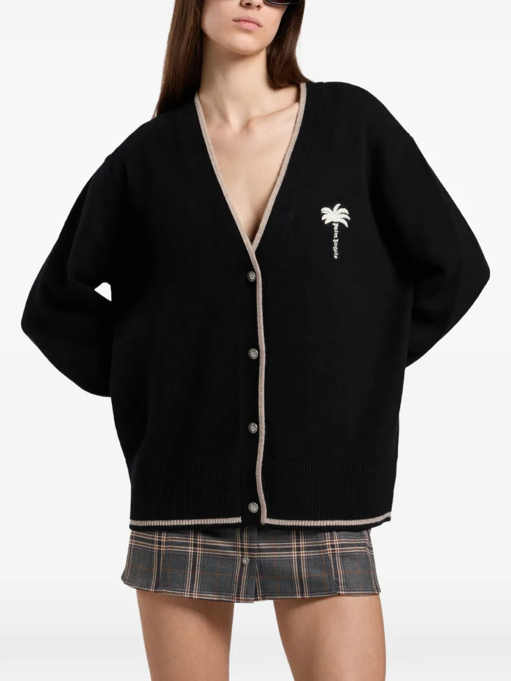 Palm Angels Vest met geborduurde palmboom Zwart